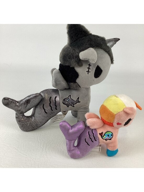 Aurora Other - Tokidoki Aurora World Sharkbite Mermicorno Perlina Plush Stuffed Toys Bundle Lot